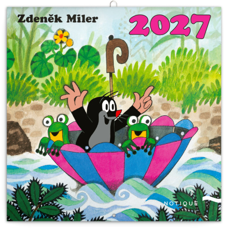 detail Nástěnný kalendář 2027 Krteček poznámkový