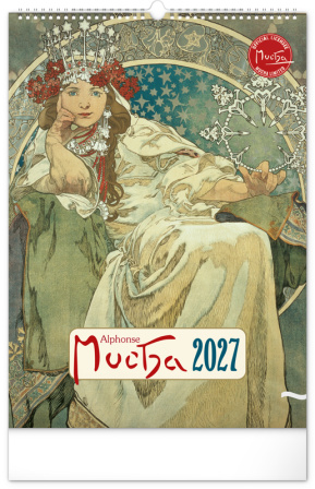 detail Nástěnný kalendář 2027 A3 Alfons Mucha