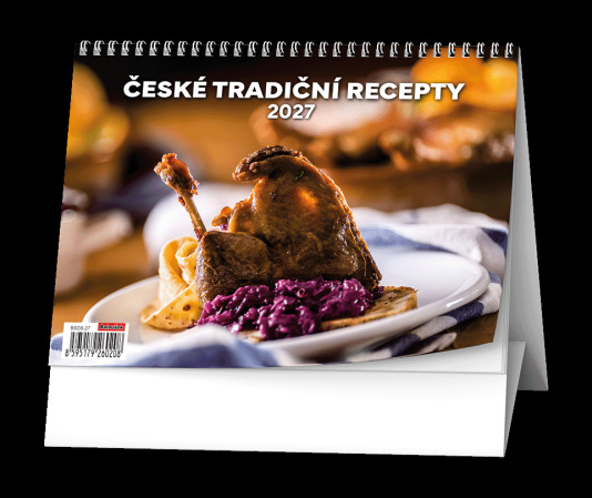detail Stolní kalendář 2027 České tradiční recepty