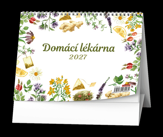 detail Stolní kalendář 2027 Domácí lékárna Renata Raduševa Herber