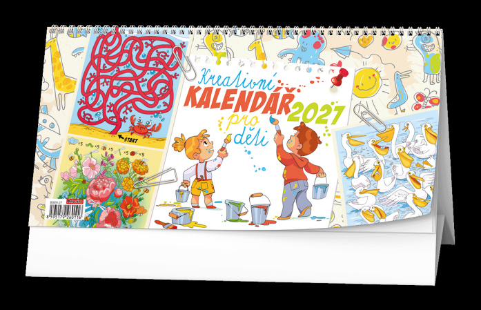 detail Stolní kalendář 2027 Kreativní pro děti