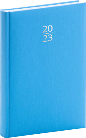 detail Denní diář Capys 2023, světle modrý, 15 × 21 cm