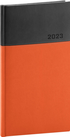 detail Kapesní diář Dado 2023, oranžovočerný, 9 × 15,5 cm