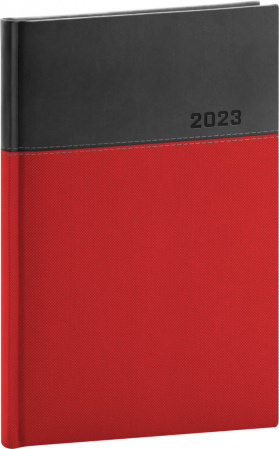 detail Týdenní diář Dado 2023, červenočerný, 15 × 21 cm