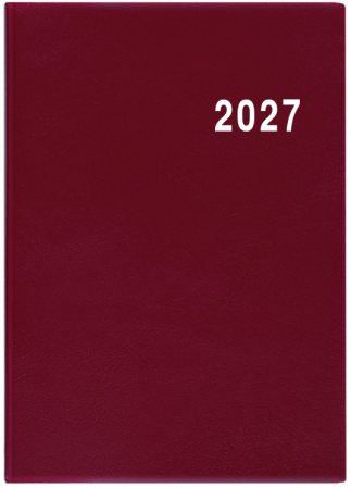 detail Diář 2027 čtrnáctidenní Ladislav-PVC bordó