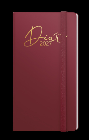 detail Diář 2027 týdenní A5 Jakub-Luxi bordó