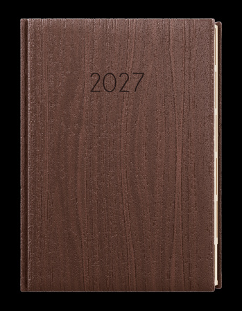detail Diář 2027 týdenní A5 Oskar-wood hnědý