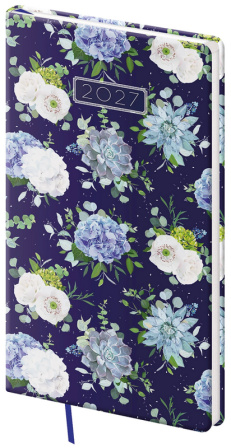detail Diář 2027 týdenní kapesní A6 Vario Lyra Floral