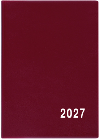detail Diář 2027 měsíční Anežka-PVC bordó