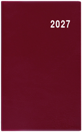 detail Diář 2027 měsíční Marika-PVC bordó