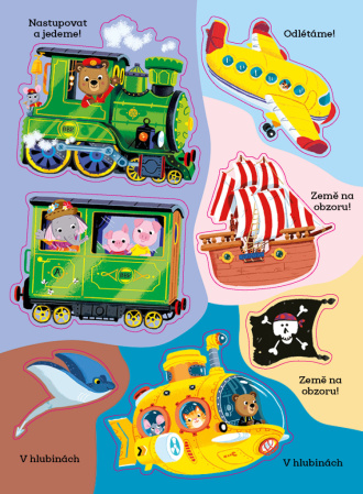 detail MÉĎULA ŠIKULA: POZNÁVÁME DOPRAVNÍ PROSTŘEDKY – Samolepková knížka