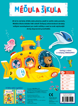 detail MÉĎULA ŠIKULA: POZNÁVÁME DOPRAVNÍ PROSTŘEDKY – Samolepková knížka