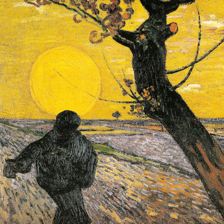 detail NOTIQUE Poznámkový kalendář Vincent van Gogh 2025, 30 x 30 cm