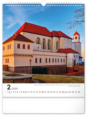 detail NOTIQUE Nástěnný kalendář Brno 2025, 30 x 34 cm