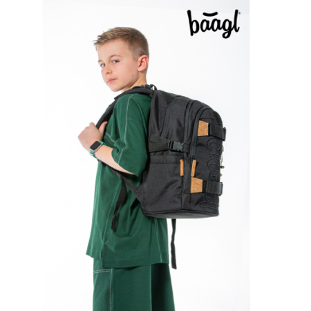 detail BAAGL Školní batoh Skate Darkness