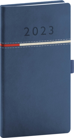 detail Kapesní diář Tomy 2023, modročervený, 9 × 15,5 cm