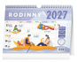 náhled Stolní kalendář 2027 týdenní rodinný plánovací