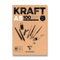 náhled Blok A5 kreslící Brown Kraft 90g 100 listů /o