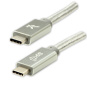 náhled USB kabel Logo C samec-USB C samec,1m Power Delivery 100W,10 Gb/s, stříbrný