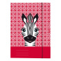 náhled Mapa s gumou A4 tříchlopňová papírové Cute zebra