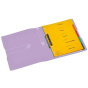 náhled Pořadač A4 4-kroužky 4cm Herlitz lila/E