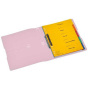náhled Pořadač A4 4-kroužky 4cm Herlitz rose