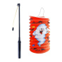 náhled Lampion s hůlkou 39cm Halloween válec 15cm svítící /E