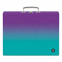 náhled Kufřík A4 hranatý OXY Ombre Purple-blue