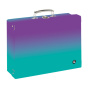 náhled Kufřík A4 hranatý OXY Ombre Purple-blue