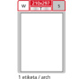 náhled Etikety na archu A4 210 x 297 mm S+K Label 20 listů /E