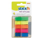 náhled Záložky samolepící Stickn plastové 8 x 45 mm 8 x 20 lístků neon