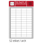 náhled Etikety na archu A4 52,5x21,2 mm S+K Label PLUS bílé /E