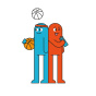 náhled Roller Pilot Frixion Ball 0,7 mm Best Friends Sport oranžová /E