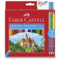 náhled Pastelky šestihranné Faber-Castell 24ks + ořezávátko