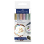náhled Popisovač permanentní Faber-Castell sada metalické 6 ks
