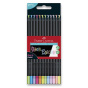 náhled Pastelky trojhranné Faber-Castell Black Edition Past+Neon 12 ks/E