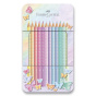 náhled Pastelky trojhranné Faber-Castell plechová krabičky 12ks