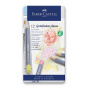 náhled Pastelky akvarelové Faber-Castell Goldfaber v pelchové krabičce pastel 12 barv