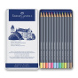 náhled Pastelky akvarelové Faber-Castell Goldfaber v pelchové krabičce pastel 12 barv