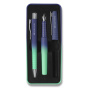 náhled Sada plnicího a kuličkového pera Faber-Castell Poly Ball Flow Buzzing Blue