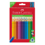 náhled Pastelky trojhranné Junior Triangular Faber-Castell 30ks + ořezávátko