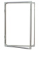 náhled Vitrína interiérová s vertikálním otevíráním 120x90cm, magnetický povrch, model