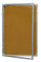 náhled Vitrina s vertikálním otevíráním 90x60cm, korkový vnitřek, se zámkem