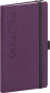 náhled Kapesní diář Memory 2023, fialový, 9 × 15,5 cm
