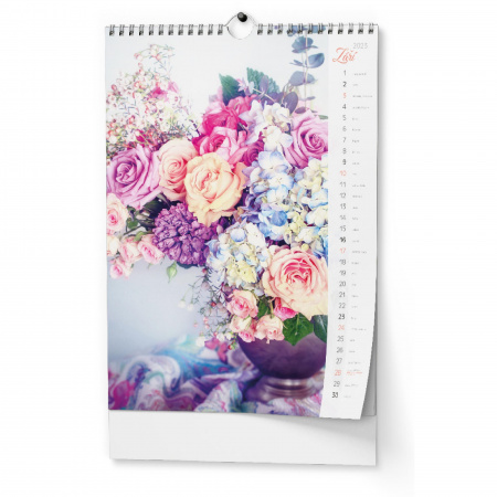 detail Kalendář nástěnný Květiny/nedostupné