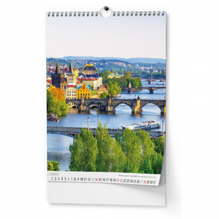 detail Kalendář nástěnný A3 Praha