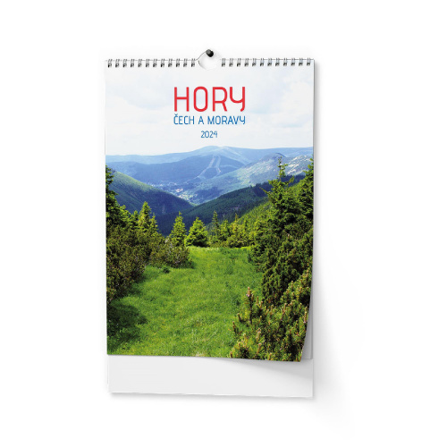 Kalendář nástěnný A3 Hory Čech a Moravy