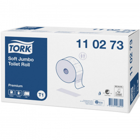detail Toaletní papír Jumbo Tork jemný, útržek 9,7x20m náplň do T1/na objednávku