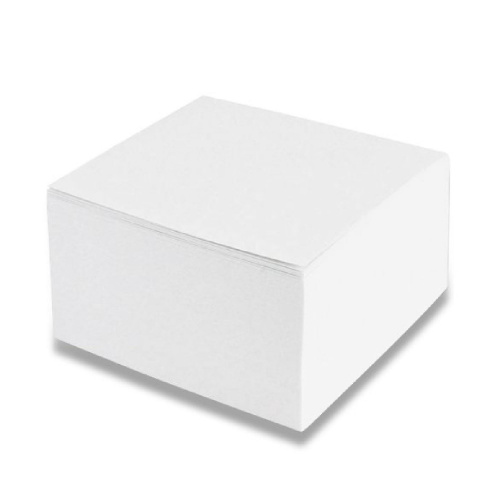 Blok kostka nelepená 9x9x4,5cm bílá