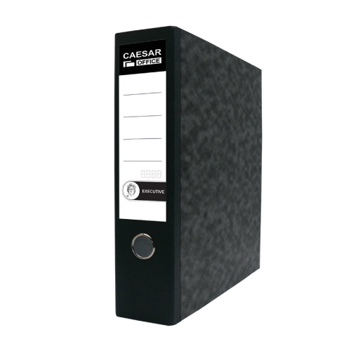 Pořadač A4 7,5cm CAESAR OFFICE EXECUTIVE archivační s kapsou mramor černý